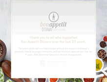 Tablet Screenshot of bonappetitottawa.ca